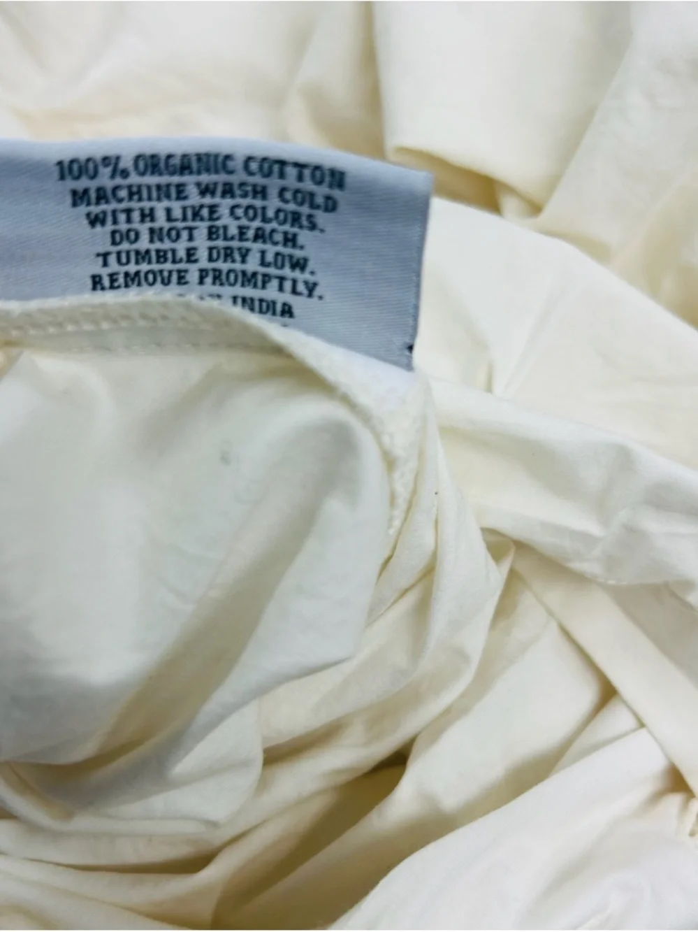 QUINCE Organic Brushed Cotton Duvet Cover Set King/Cal King Ivory 7395